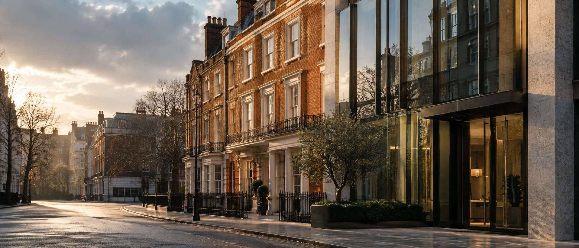 London residential and commercial buildings